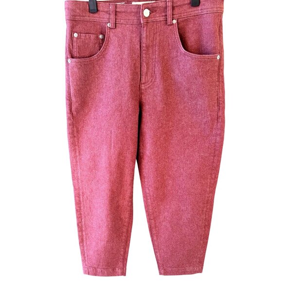 Baykan Denim Mauve Design Sample Jeans Cropped Fit - Picture 11 of 16